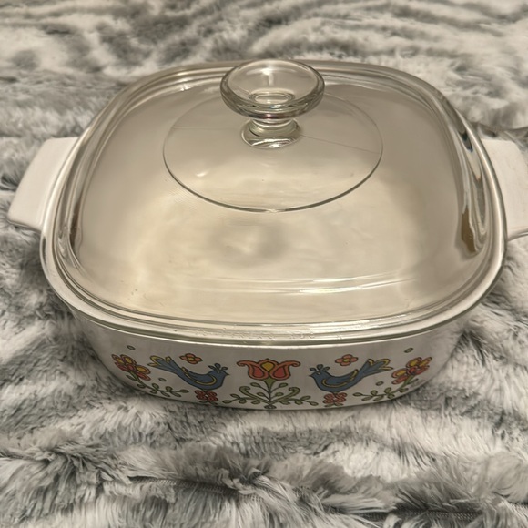 Corning Ware “Country Fair” dated 1975 with lid included; vintage and rare dish - Picture 6 of 10